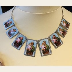 Icon Jewelry - Halskjede "St Josef med barnet"
