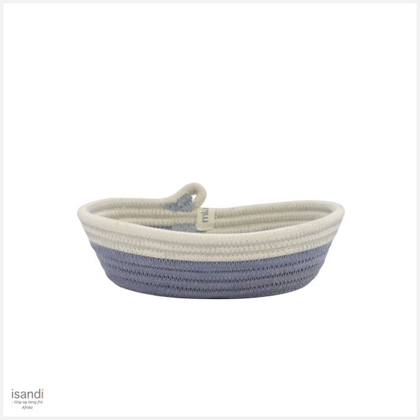 Liten kurv - Petite Oval Blue Grey