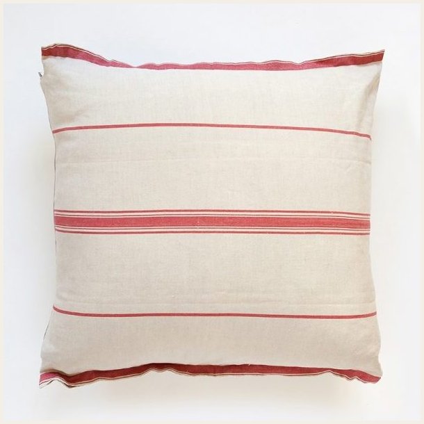 Putetrekk Lisburn Linen - farge Red Stripe