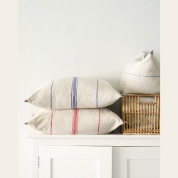 Putetrekk Lisburn Linen - farge Blue Stripe