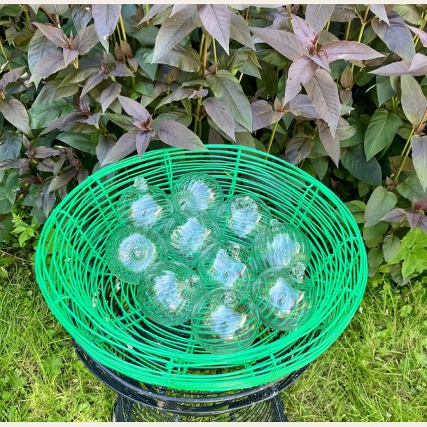 Munnbl�ste glasskuler - 10 stykker