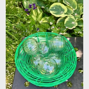 Munnbl�ste glasskuler - 6 stykker