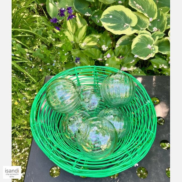 Munnbl�ste glasskuler - 6 stykker