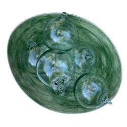 Munnbl�ste glasskuler - 6 stykker