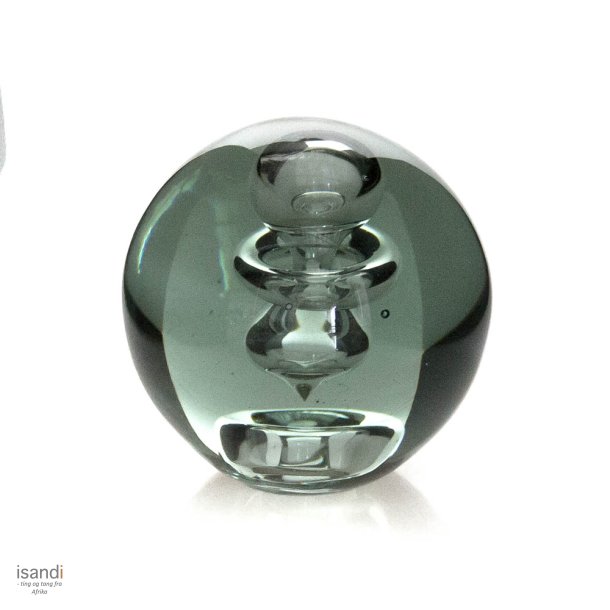 Silver Spiral  - munnbl�st glasskule