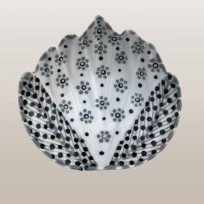 Ramekin Gladiol Sort&Hvit